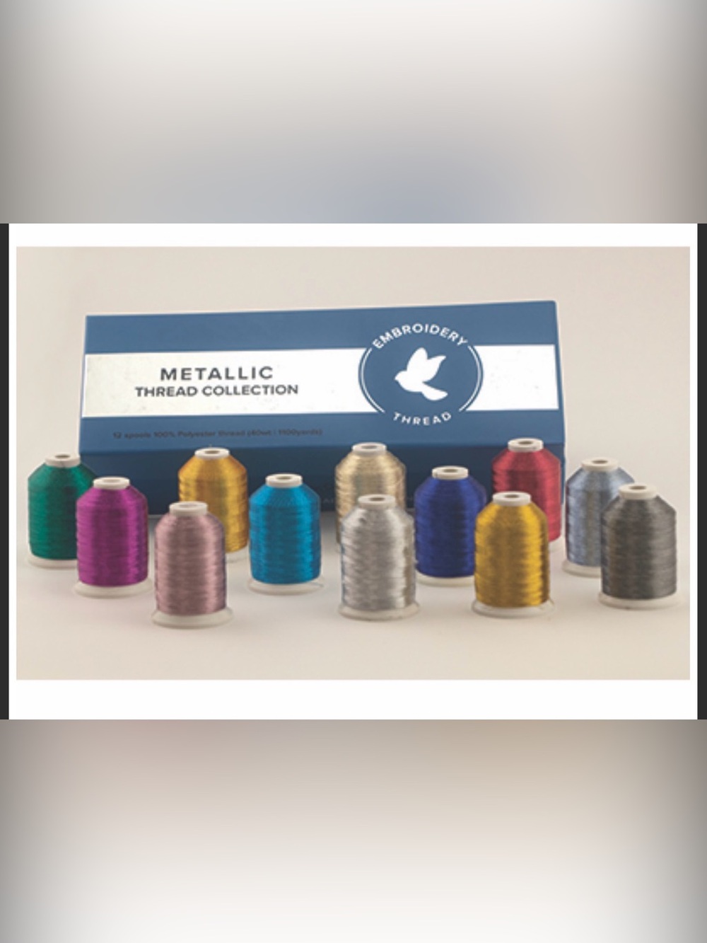 EverSewn Metallic Thread Mix - 12 Spools Multi Color Set